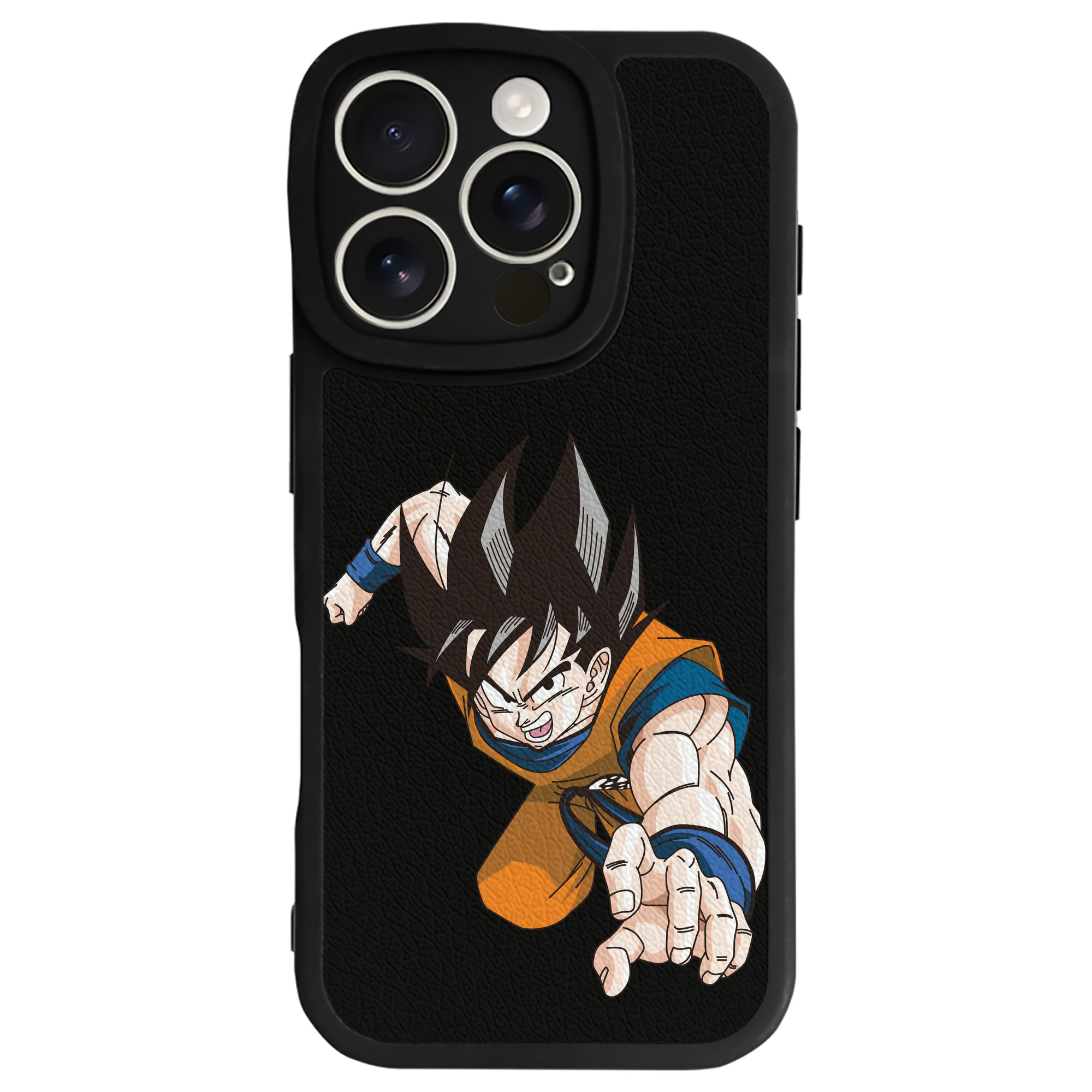 （画像用） ドラゴンボール 孫悟空（そん ごくう）Son Goku カカロット DRAGON BALL Kakarotto 【iPhone 16シリーズ対応】シリコンスマホケース（レザー調） 材質：シリコン